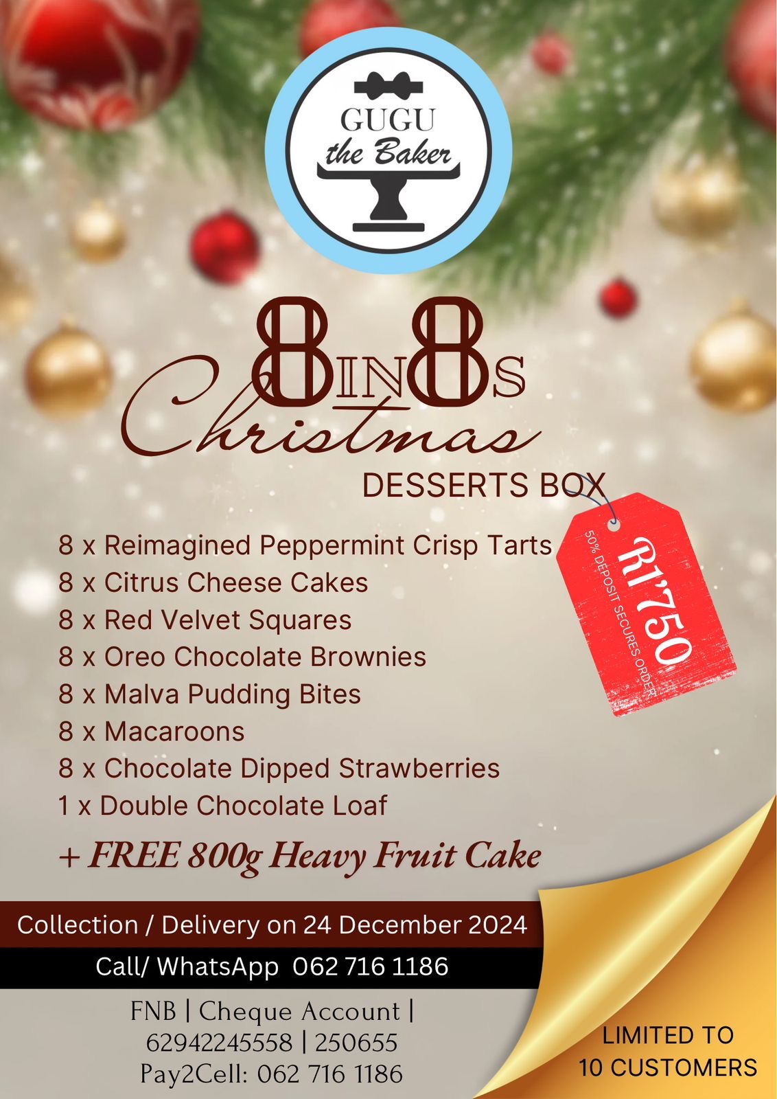 8-in-8s Christmas Dessert Box