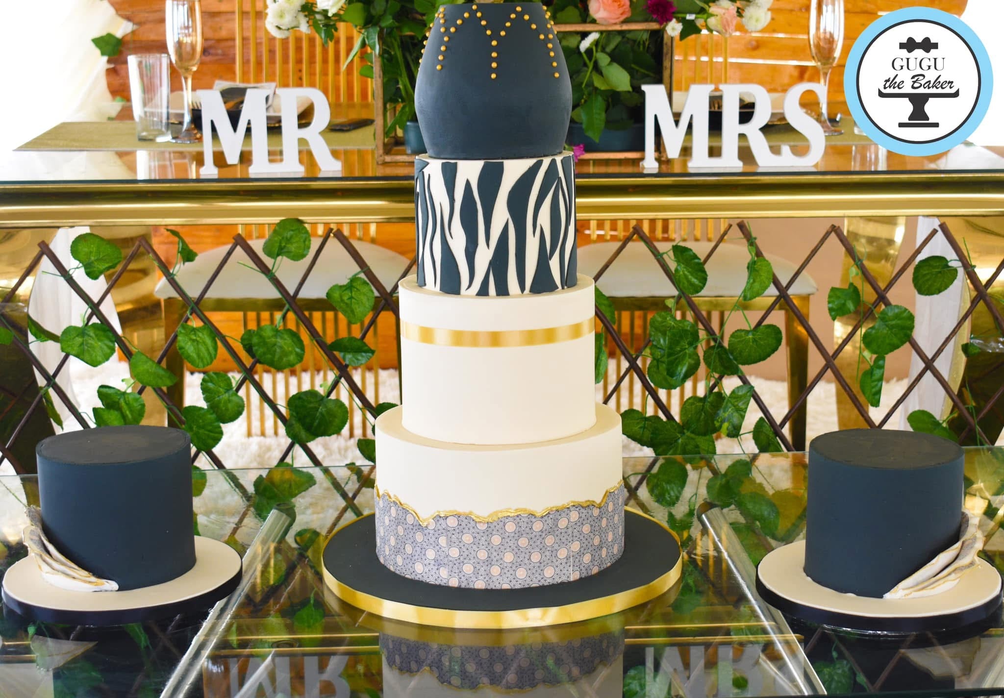 Contemporary AfricanTraditional 6 Tier Wedding Cake