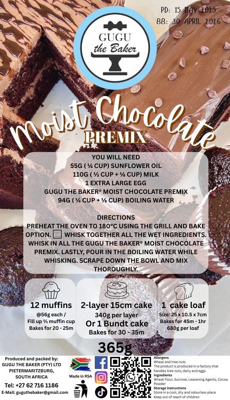 365g Moist Chocolate Premix