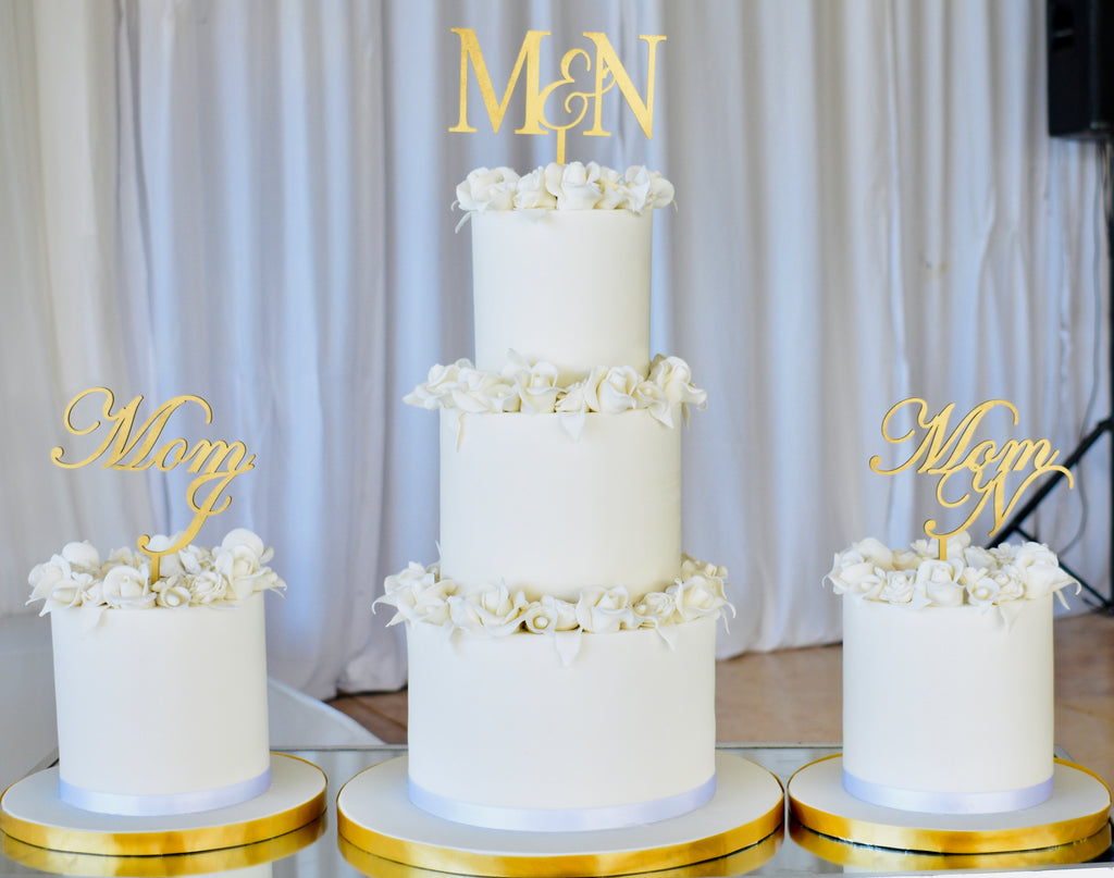 5 Tier White-on-white Wedding Cake