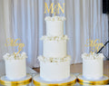 5 Tier White-on-white Wedding Cake