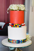 2 Tier Red/White Membeso Cake