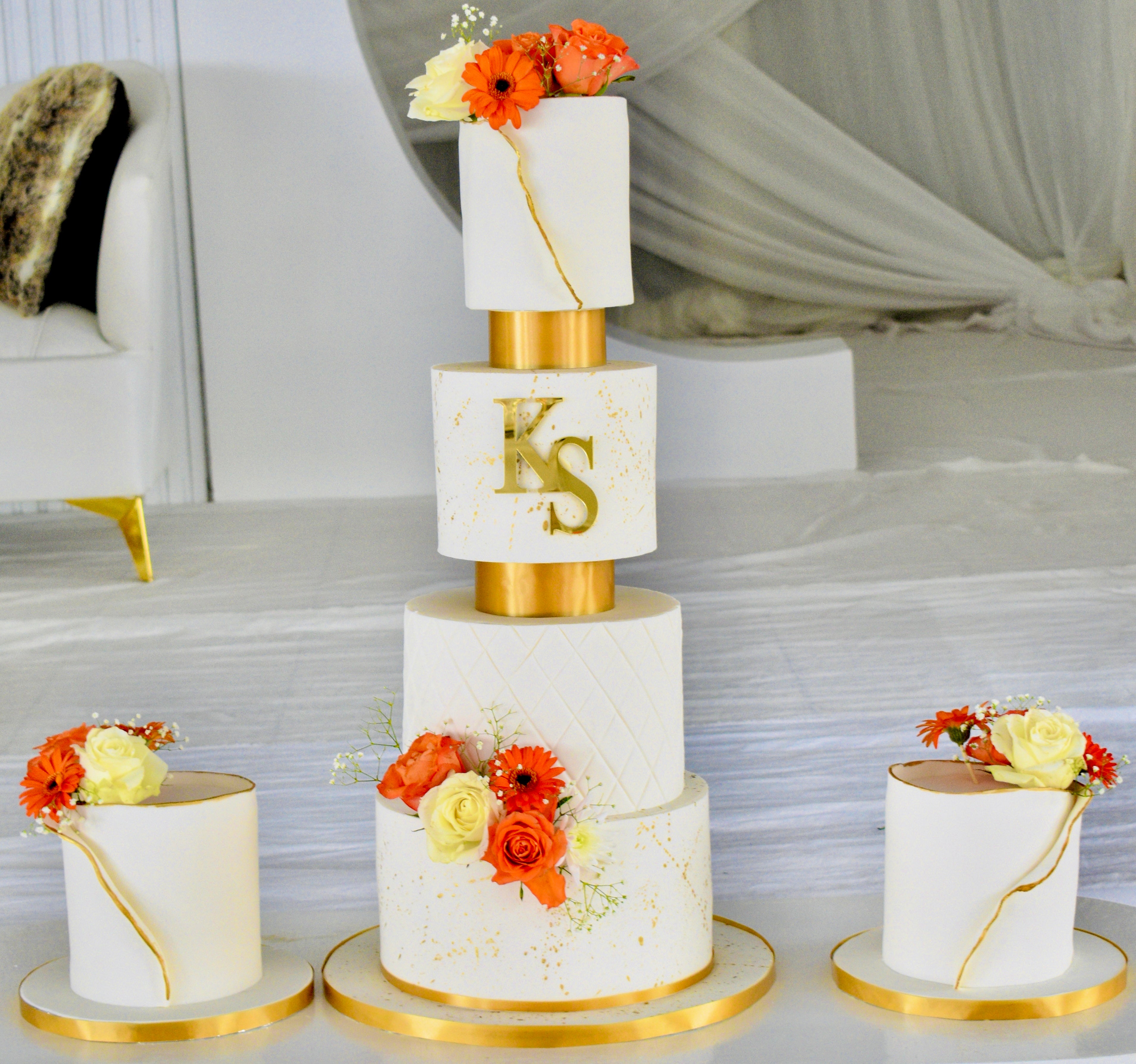 6 Tier Wedding Cake
