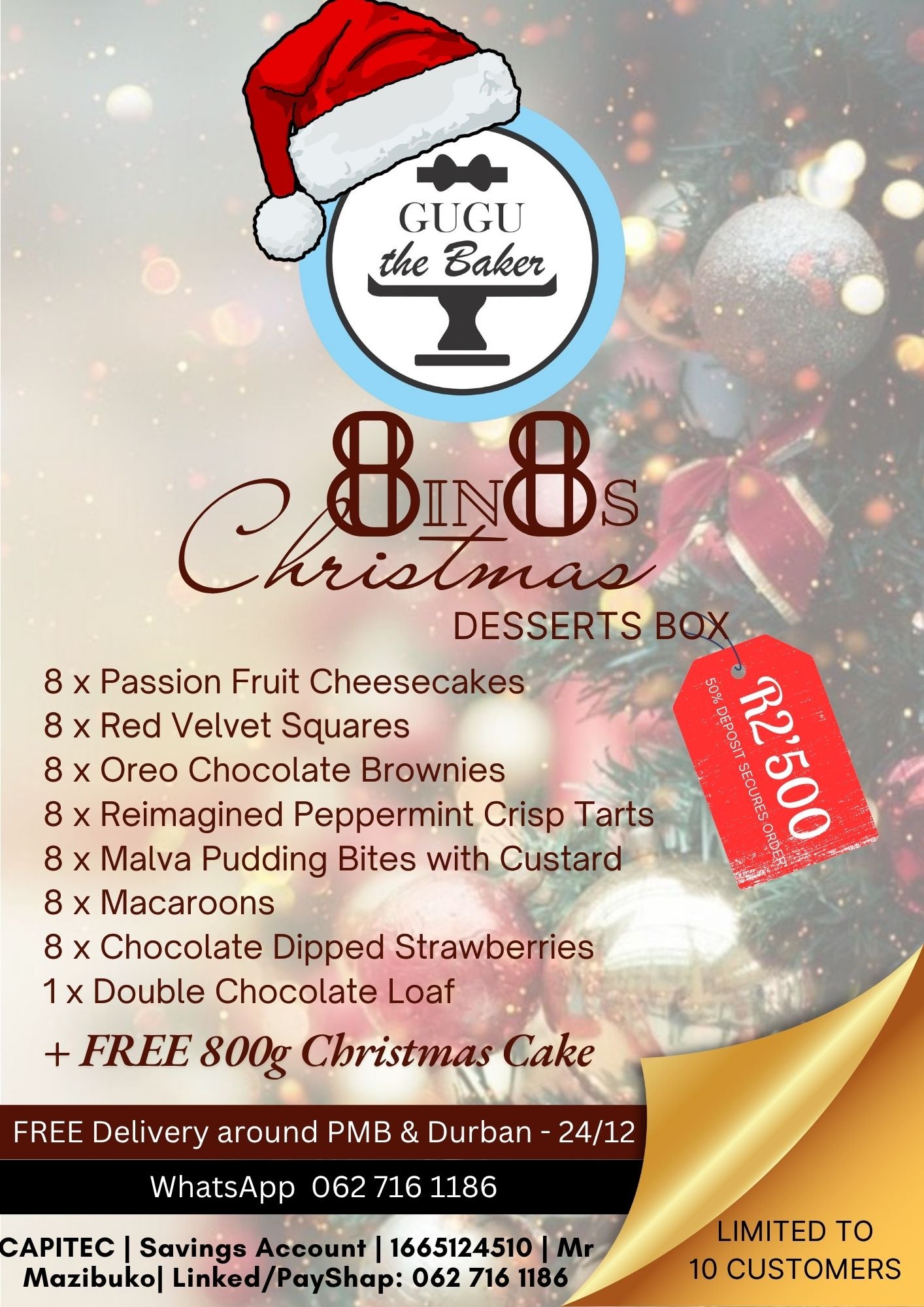 8-in-8s Christmas Dessert Box