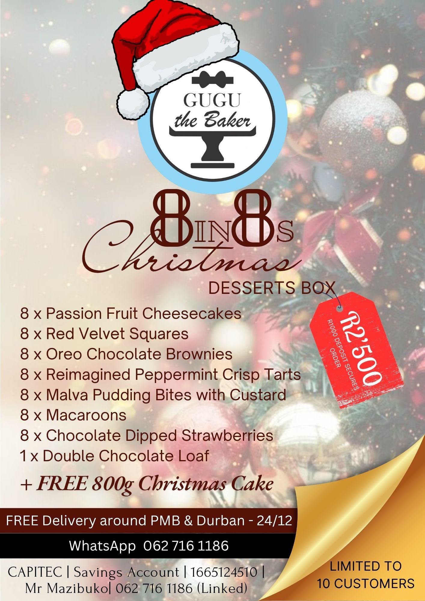 8in8s Christmas Desserts Box